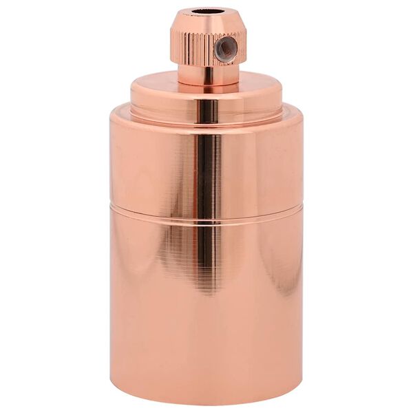 vidaXL Lamp Holders 2 pcs Rose Gold E27
