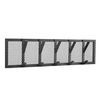 LABEL51 Coat Rack Gruff 80x9x22 cm L Black