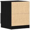 vidaXL Bedside Cabinet Black Oak 40 x 40 x 50 cm Engineered Wood