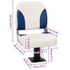 vidaXL Boat Seats 2 pcs with Pedestal 360&deg; Rotatable