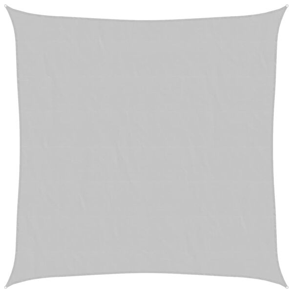 vidaXL Sun Shade Sail Light Grey 3.6x3.6 m 100% Polyester Oxford