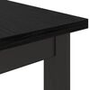 vidaXL Table Black Oak 80 x 50 x 76.5 cm Engineered Wood and Steel