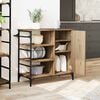 vidaXL Kitchen Trolley Artisan oak & & Black 87.5 x 38.5 x 84.5 cm