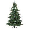 vidaXL Artificial Hinged Christmas Tree with 300 LEDs 240 cm PVC
