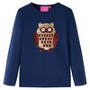 vidaXL Kids' T-shirt with Long Sleeves Navy 92