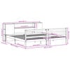vidaXL Bookcase Bed without Mattress Wax Brown 200x200 cm Solid Wood Pine