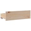 vidaXL Bed Frame without Mattress with Drawers 180x200 cm Super King Solid Wood Pine