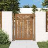 vidaXL Garden Gate 100x125 cm Corten Steel Bamboo Design