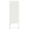 vidaXL Highboard White 68x39x111.5 cm Steel