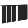 vidaXL Wall-Mounted Coat Rack with Shelf Black oak 85 x 10 x 45 cm