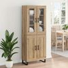 vidaXL Highboard 2 pcs Artisan Oak Engineered Wood