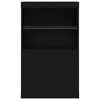 vidaXL LED Sideboard Black 60 x 37 x 100 cm Engineered Wood