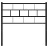 vidaXL Metal Replace Headboard Black 80 cm
