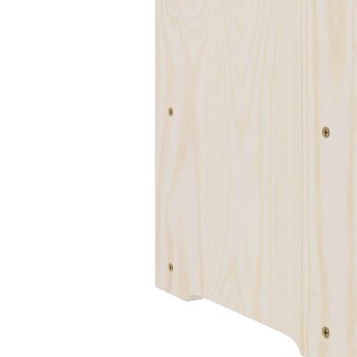vidaXL Wine Rack with Top Board 67.5x25x60 cm Solid Wood Pine