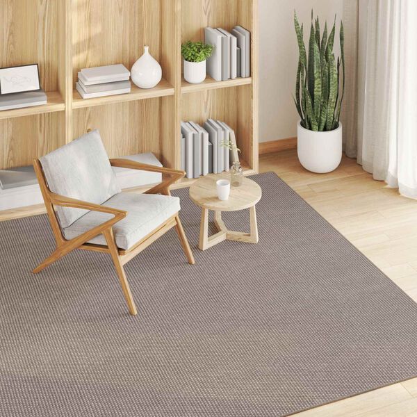 vidaXL Area Rugs Square LUGO Taupe 120 x 120 cm Polyester
