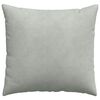 vidaXL Sofa Pillows 2 pcs Light Grey 50 x 50 cm Corduroy Fabric