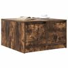 vidaXL Coffee Table with Drawers Smoked Oak 70.5x70x40 cm
