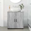 vidaXL Bathroom Cabinet with Storage Grey Sonoma 61 x 35 x 64 cm