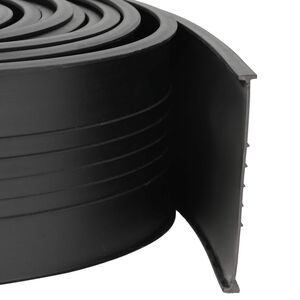 vidaXL Garage Door Seal Black 70 x 6 mm 4.5 m PVC