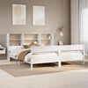 vidaXL Bookcase Bed without Mattress White 180x200 cm Super King Solid Wood Pine