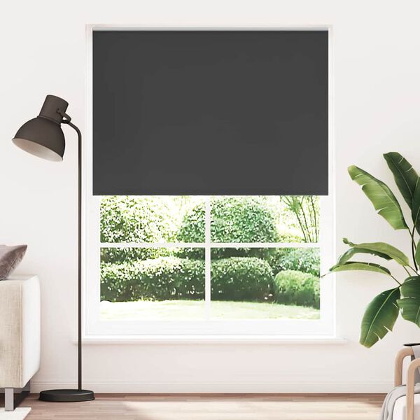vidaXL Roller Blind Blackout 160 x 230 cm Black