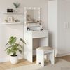 vidaXL Dressing Table White 50 x 41 x 135 cm Engineered Wood