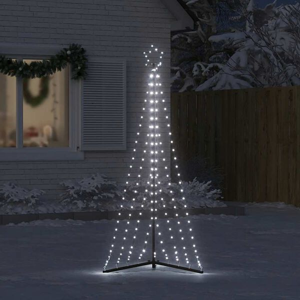 vidaXL LED Christmas Tree 339 LEDs Cold White 182 cm