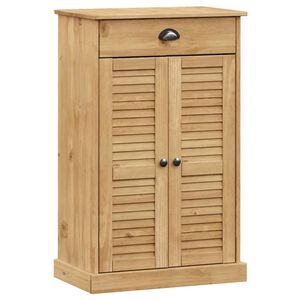 vidaXL Shoe Cabinet "VIGO" 60x35x96 cm Solid Wood Pine