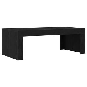 vidaXL Coffee Table Black Oak 102 x 50 x 35 cm Engineered Wood