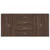 vidaXL Sideboards 3 pcs Brown Oak 60x31x84 cm Engineered Wood