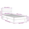 vidaXL Bed Frame without Mattress Black 100x200 cm