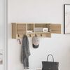 vidaXL Wall-Mounted Coat Rack with Shelf Sonoma Oak 80 x 20 x 30 cm