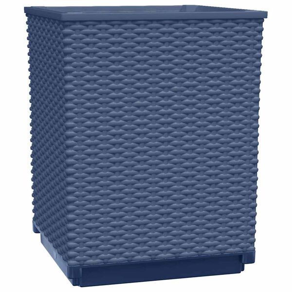 vidaXL Planters 4 pcs Blue Grey 30x30x37 cm Polypropylene
