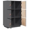vidaXL Highboard Grey 67x40x108.5 cm Solid Wood Pine