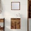 vidaXL 2 Piece Bathroom Furniture Set Old Wood Engineered Wood