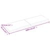 vidaXL Table Top 160x50x(2-6) cm Untreated Solid Wood Live Edge