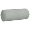 vidaXL Bolster Pillows 2 pcs Light Grey Ø 15 x 40 cm Corduroy Fabric