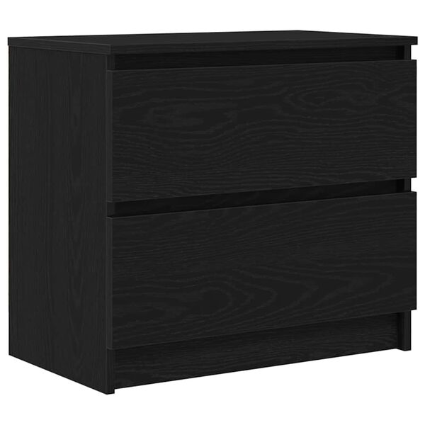 vidaXL TV Cabinet Black 60x35x54 cm Engineered Wood