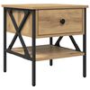 vidaXL Bedside Cabinet with Drawer Artisan oak 40 x 42 x 45 cm