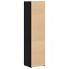 vidaXL Highboard Black oak 45 x 42.5 x 185 cm Engineered wood