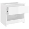 vidaXL Bedside Cabinets 2 pcs High Gloss White 40x30x39 cm Engineered Wood