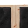 vidaXL Headboard Other Brown and black 150 cm Solid pine wood
