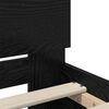 vidaXL Bed Frame with Headboard Black Oak 160 x 200 cm Engineered Wood
