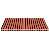 vidaXL Replacement Fabric for Awning Orange and Brown 5x3.5 m