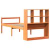 vidaXL Bookcase Bed without Mattress Wax Brown 75x190 cm Small Single Solid Wood