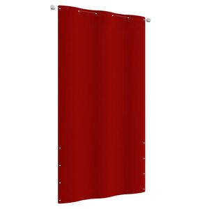 vidaXL Balcony Screen Red 120x240 cm Oxford Fabric
