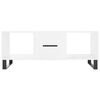 vidaXL Coffee Table High Gloss White 102x50x40 cm Engineered Wood