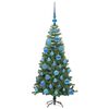 vidaXL Christmas Tree with 150 LEDs with Stand Green 120 cm PVC