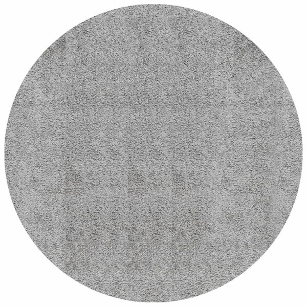 vidaXL Shaggy Rug PAMPLONA High Pile Modern Grey &Oslash; 240 cm