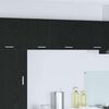 vidaXL Hanging Cabinet with Door Black Oak and White 40 x 31 x 40 cm